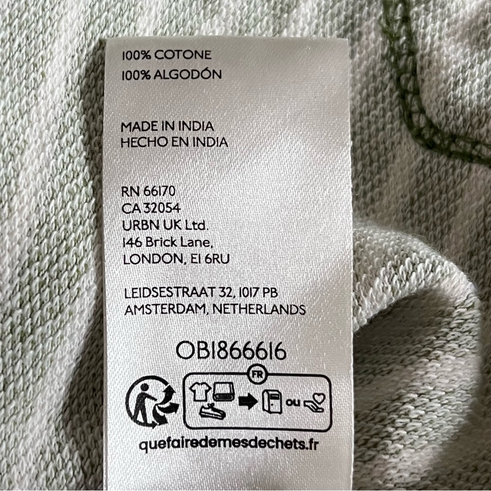 Anthropologie Sweatshirt Women‎ Pilcro Wharfside Hoodie Green Stripe Pullover - Picture 10 of 11